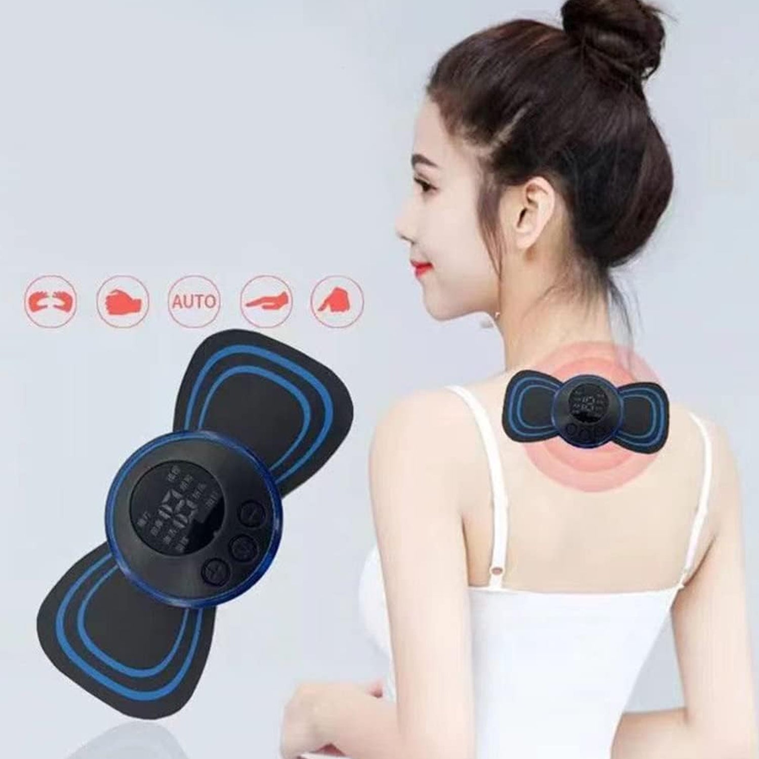 6204 Portable USB Neck Massager Electric Neck Massager Automatic Massage Enhancer Mini Cervical Massager EMS Lymphatic Drainage Massage with Cable DeoDap 6204 Portable USB Neck Massager Electric Neck Massager Automatic Massage Enhancer Mini Cervical Massager EMS Lymphatic Drainage Massage with Cable DeoDap